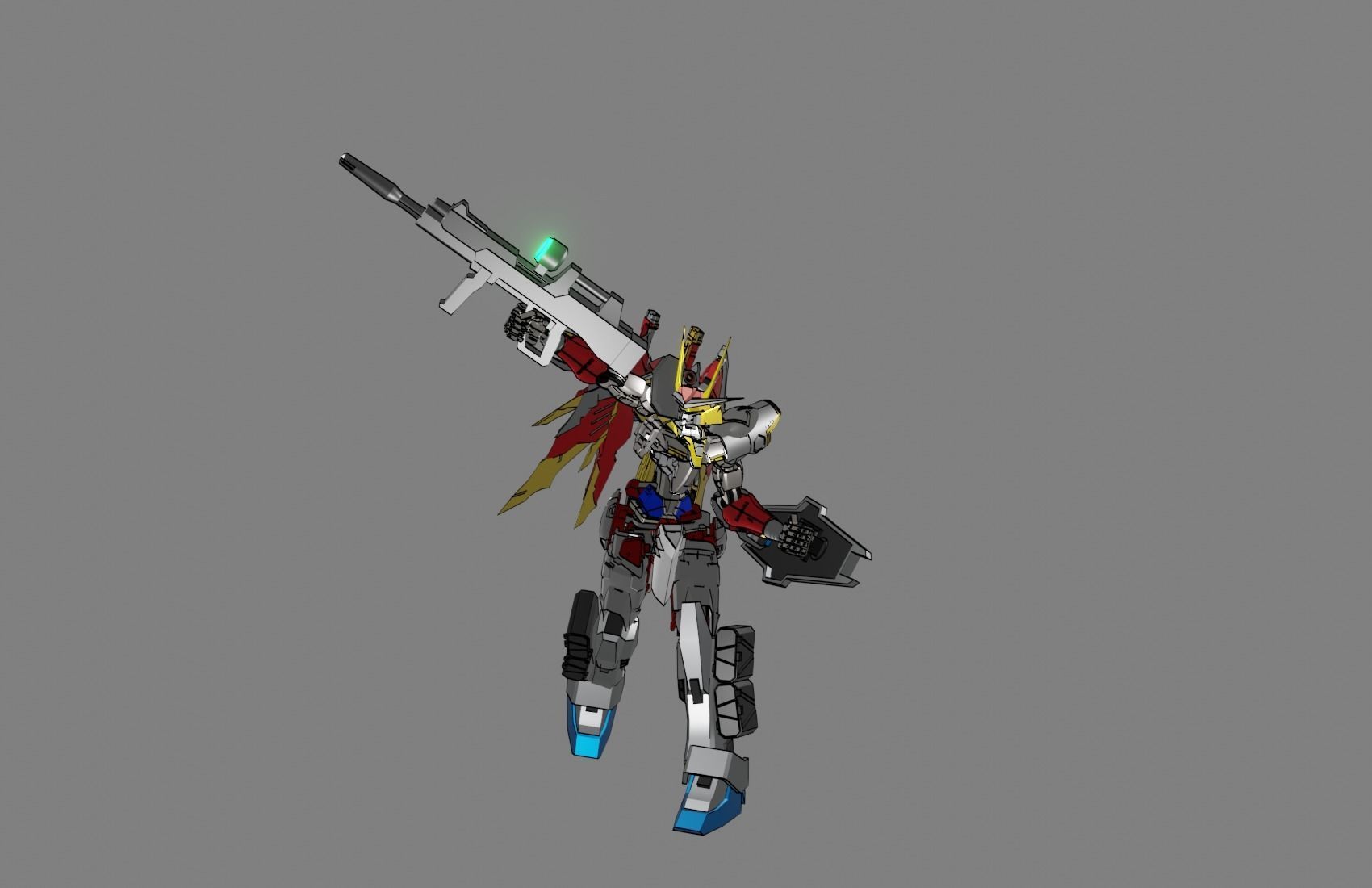 Attacker Gundam 19 A 3D model_15