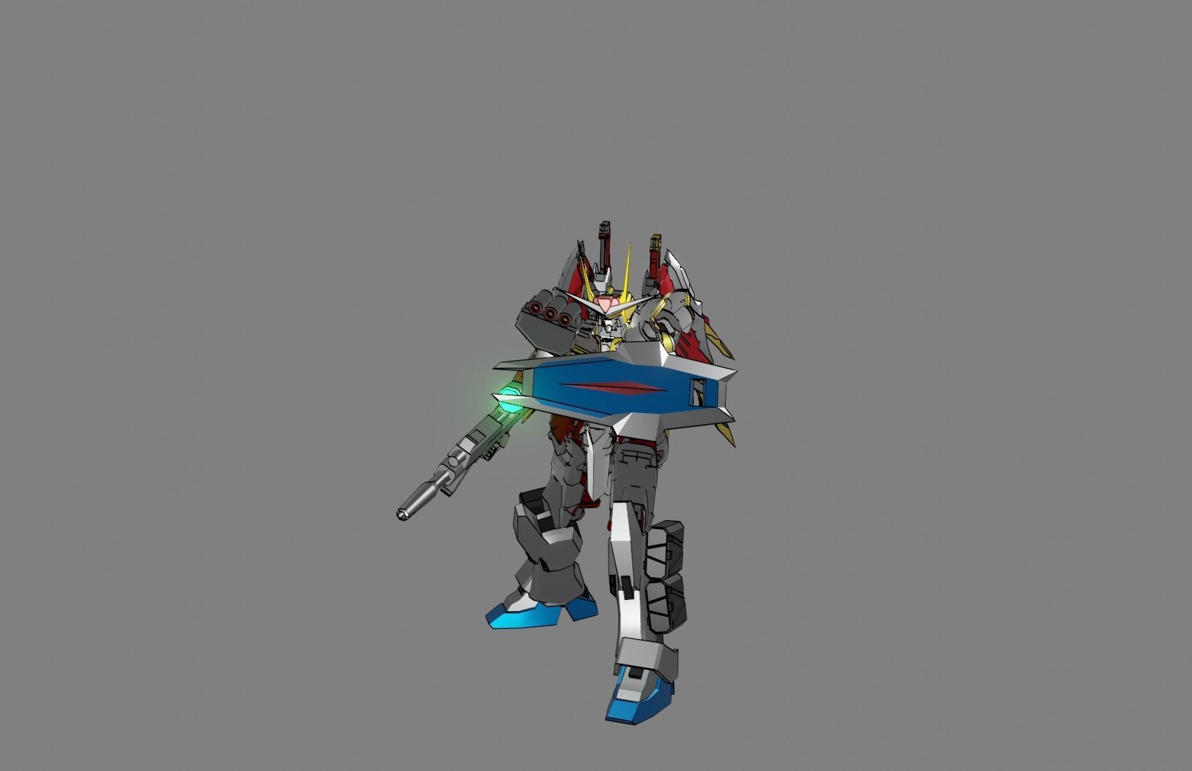 Attacker Gundam 19 A 3D model_6
