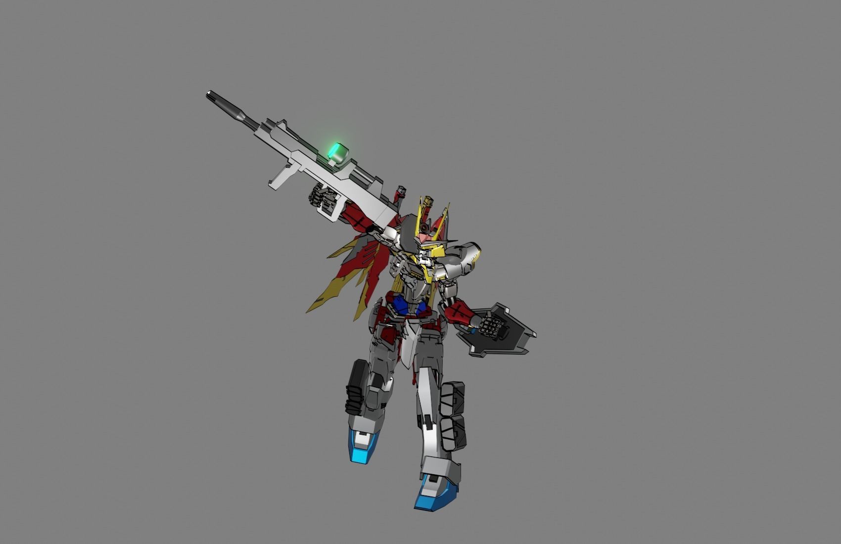 Attacker Gundam 19 A 3D model_14