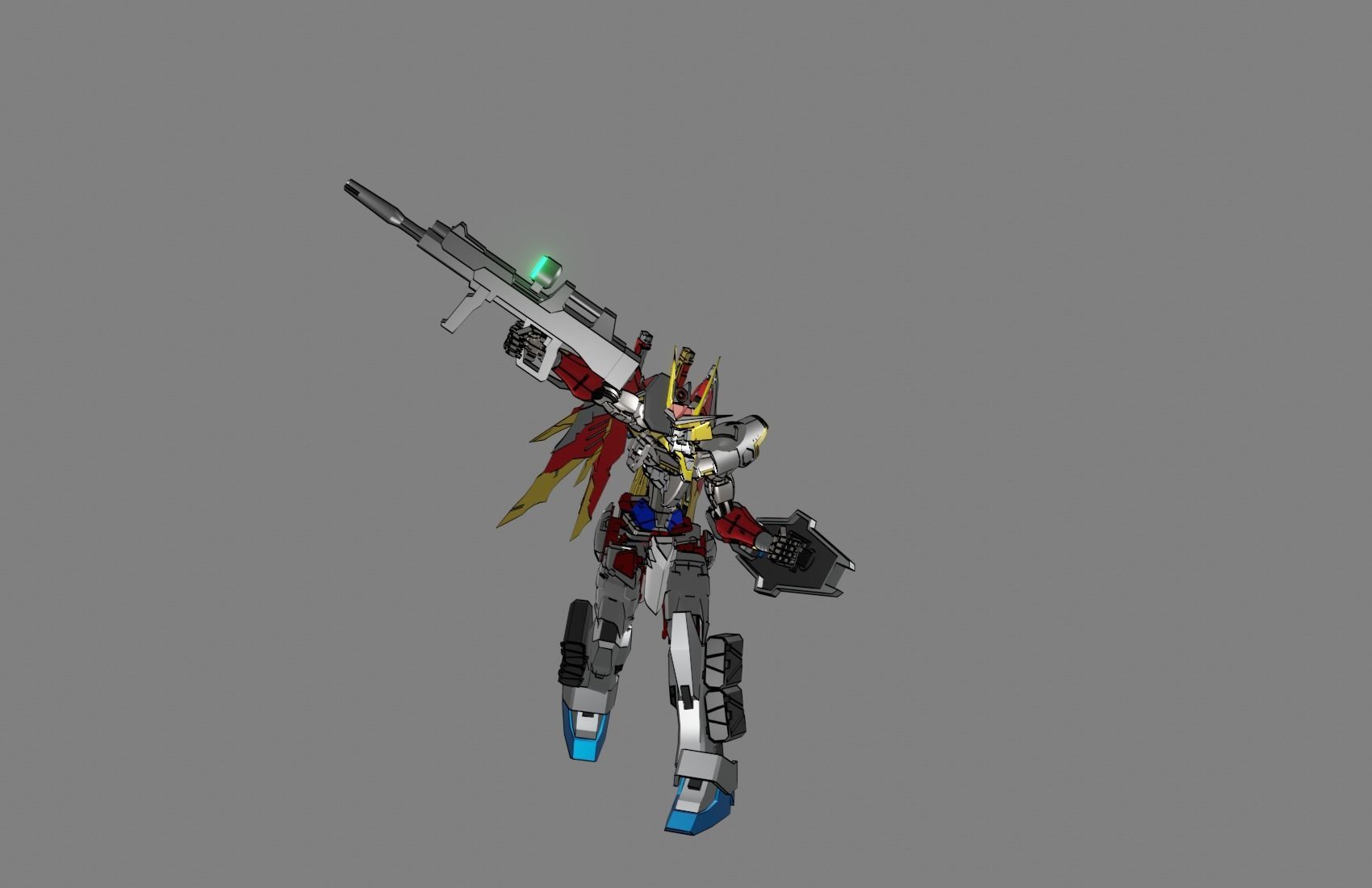 Attacker Gundam 19 A 3D model_19
