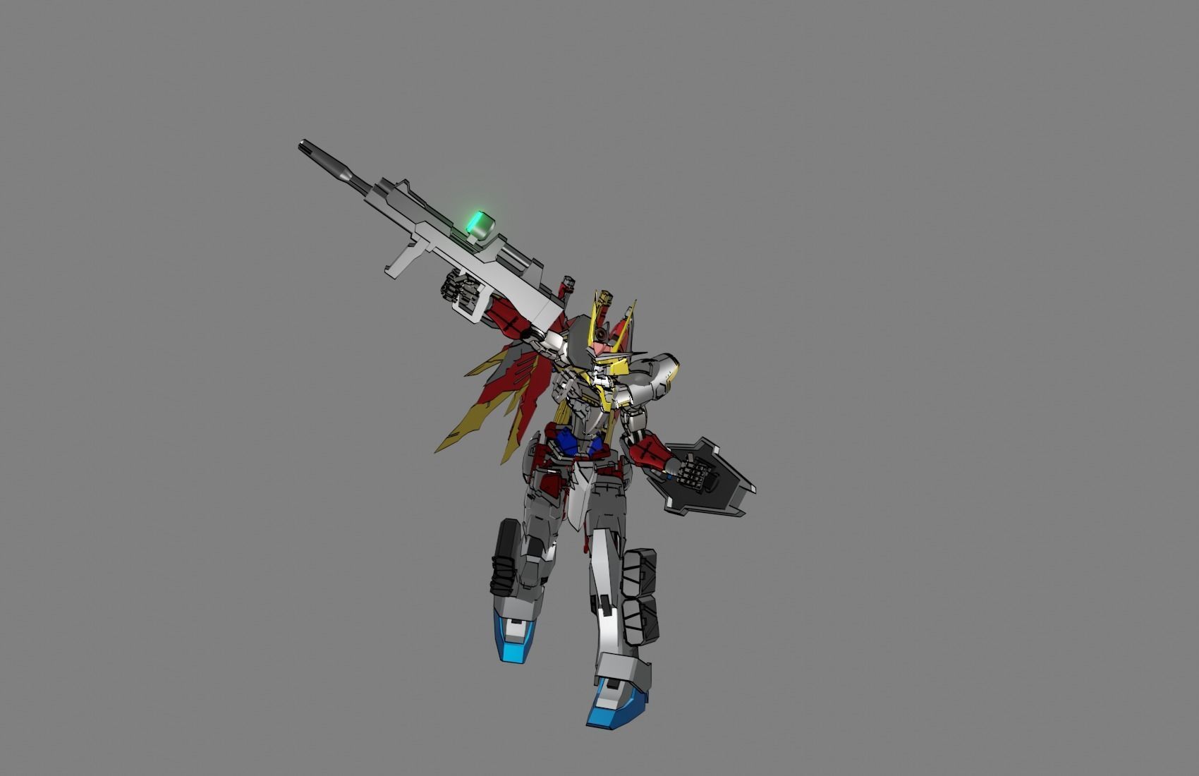 Attacker Gundam 19 A 3D model_16