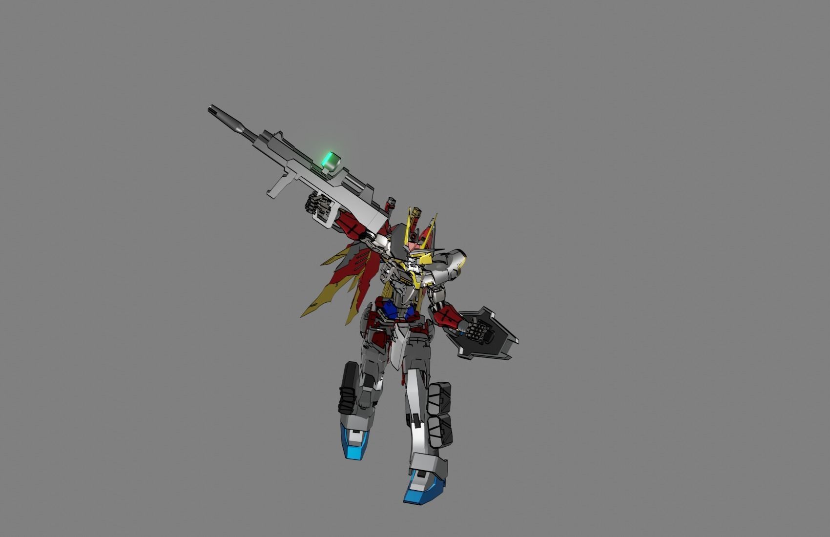 Attacker Gundam 19 A 3D model_18