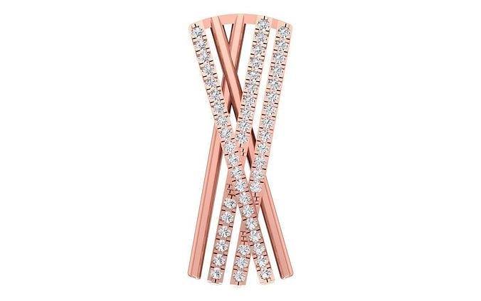 Solitaire Women Pendant 3dm STL OBJ FBX Render Details 3D print model