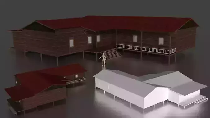 Rumah kayu panggung 017-018