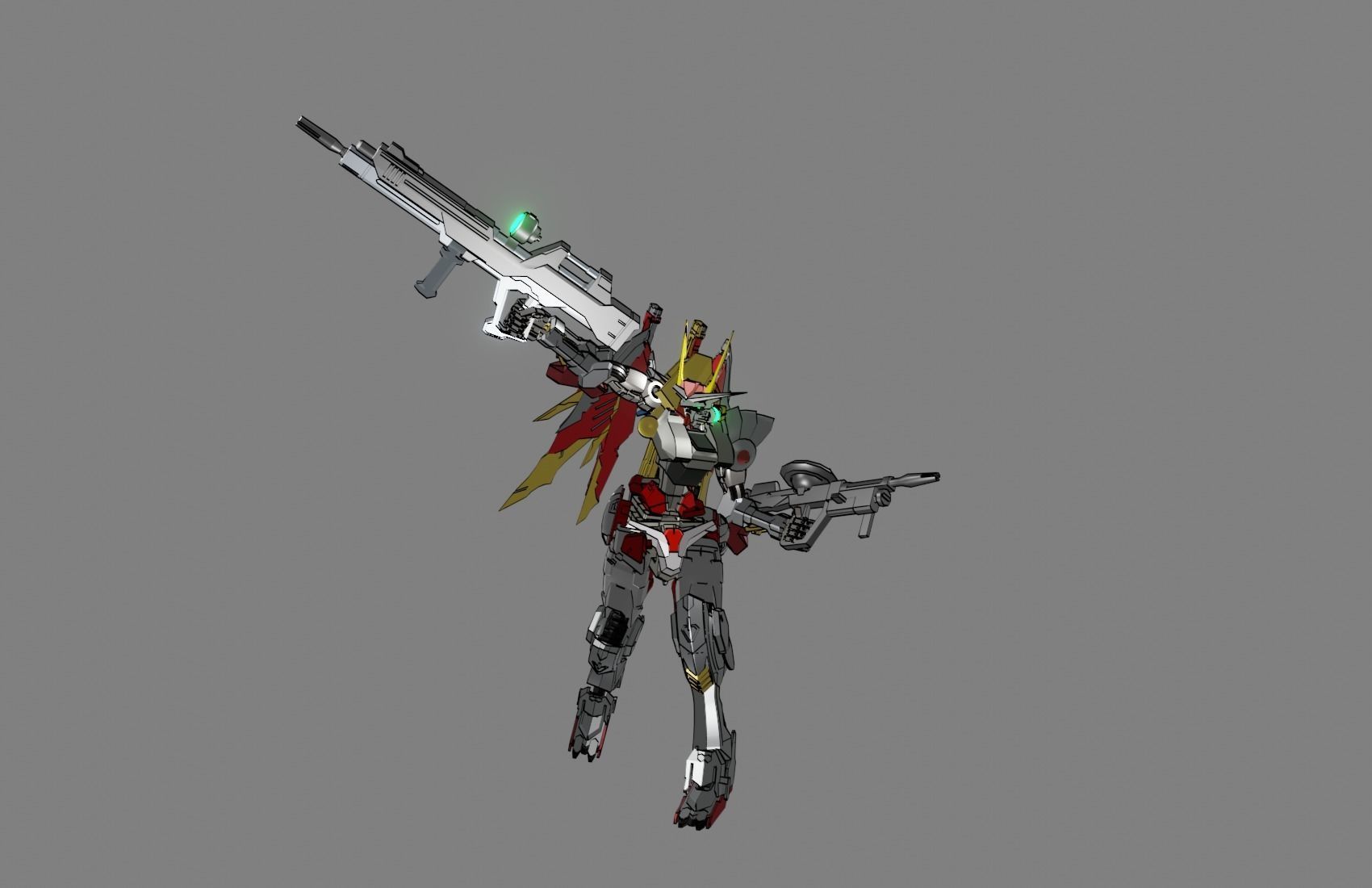 Attacker Gundam 16 A 3D model_14