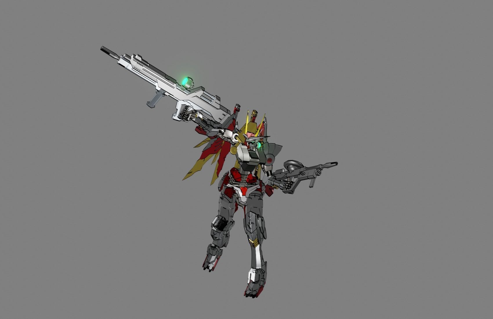 Attacker Gundam 16 A 3D model_12