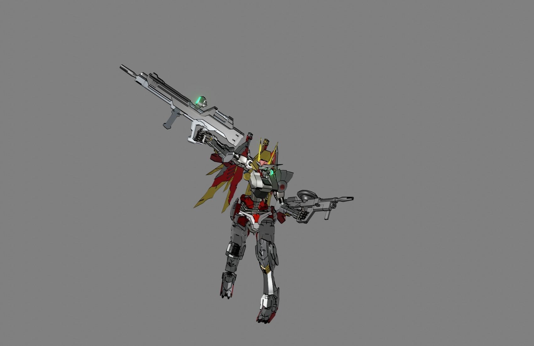 Attacker Gundam 16 A 3D model_22