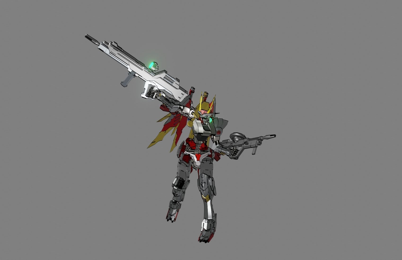 Attacker Gundam 16 A 3D model_13