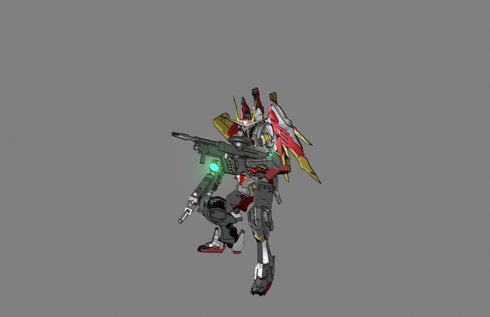 Attacker Gundam 16 A 3D model_3