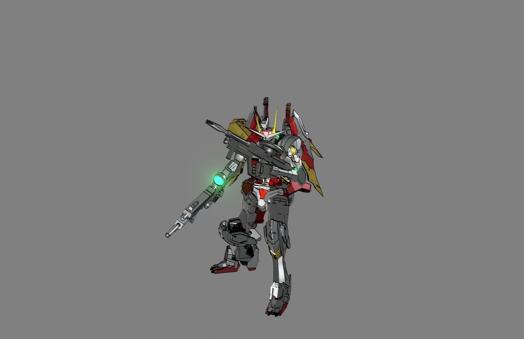 Attacker Gundam 16 A 3D model_6