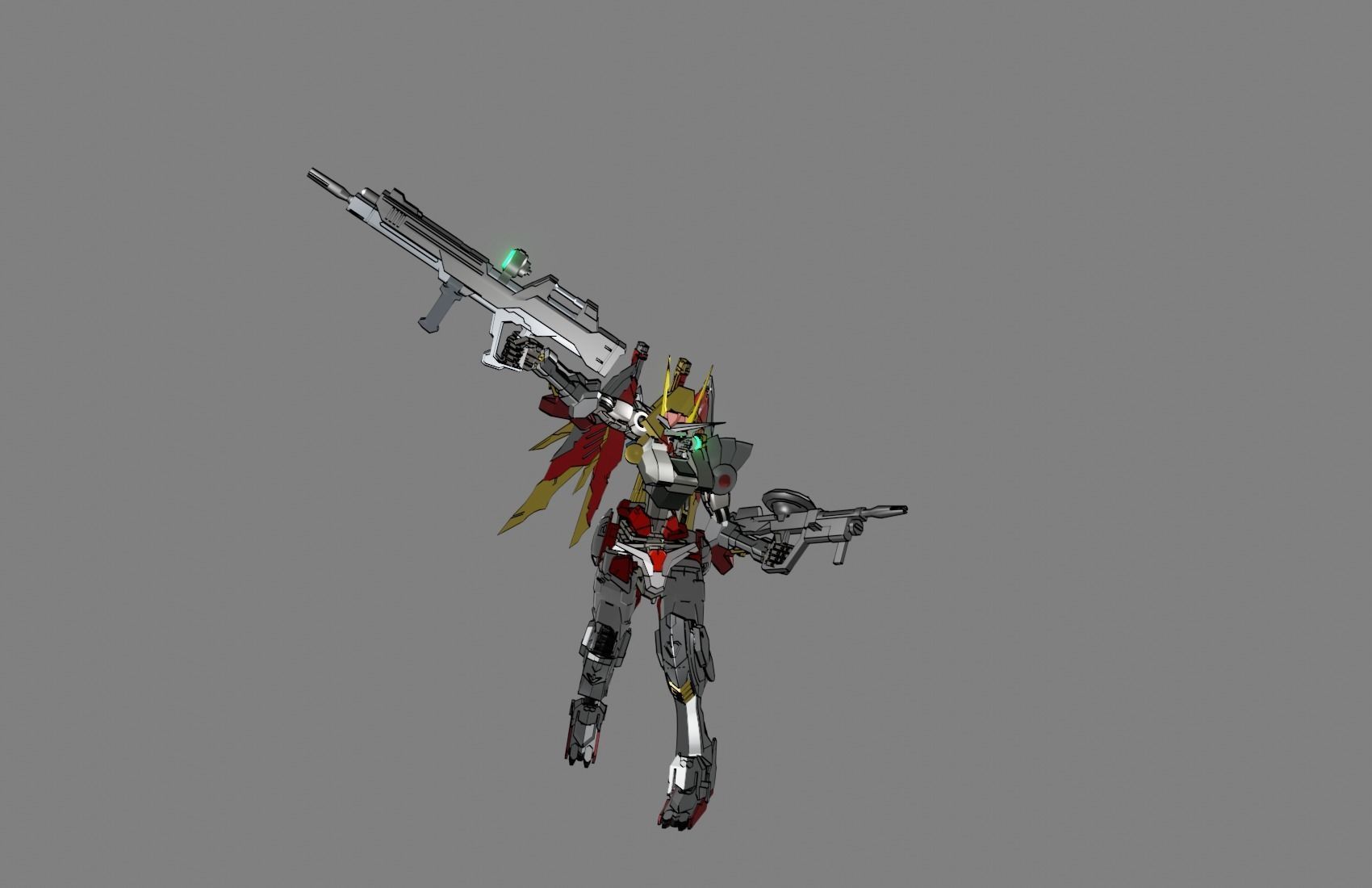 Attacker Gundam 16 A 3D model_23