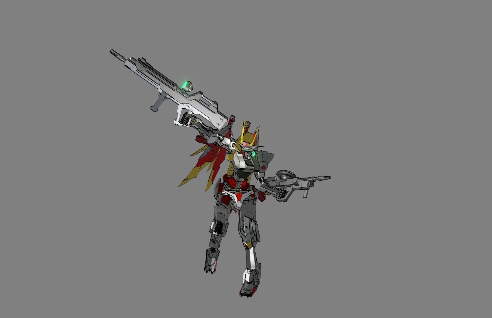 Attacker Gundam 16 A 3D model_17
