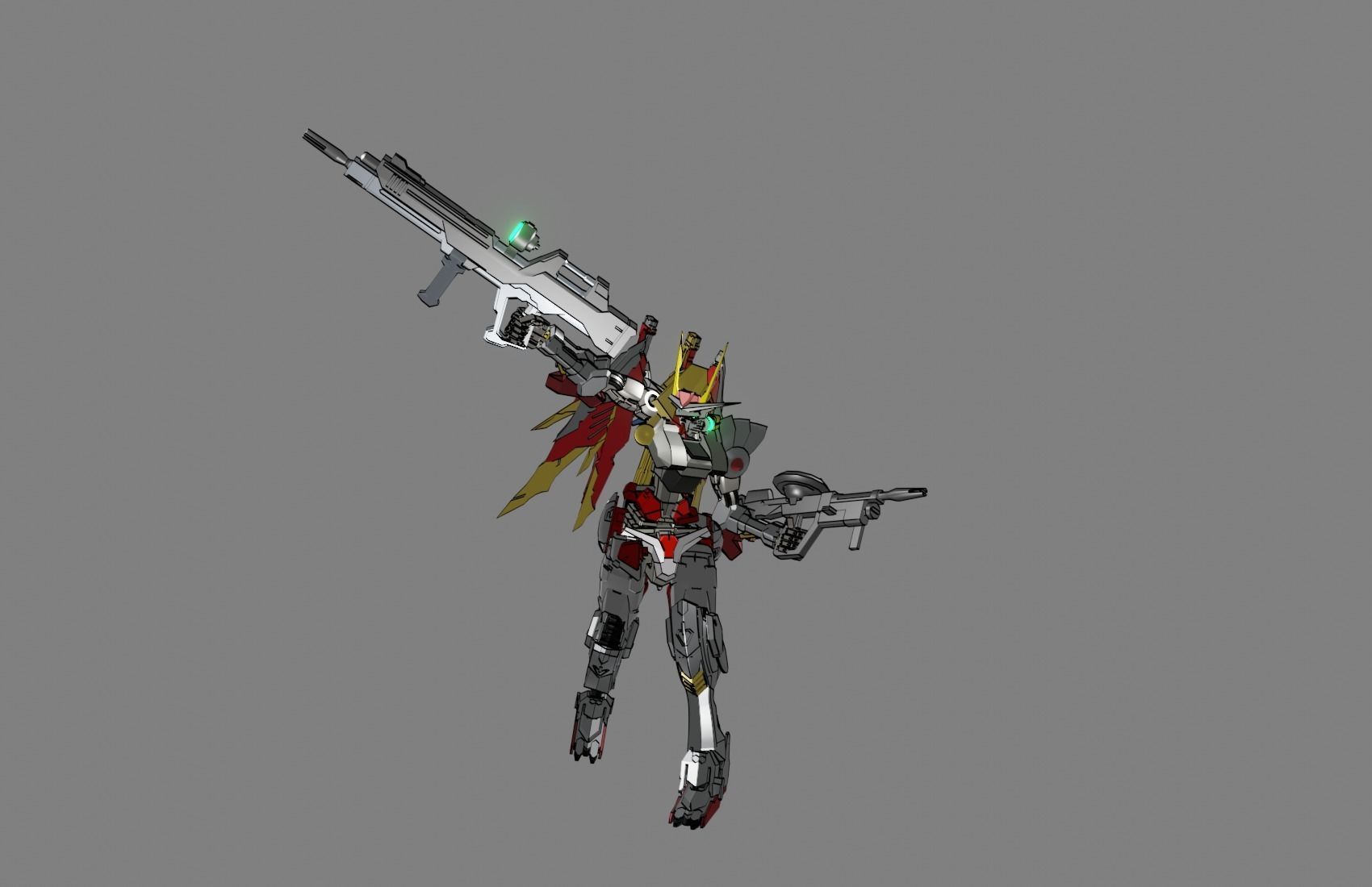 Attacker Gundam 16 A 3D model_16