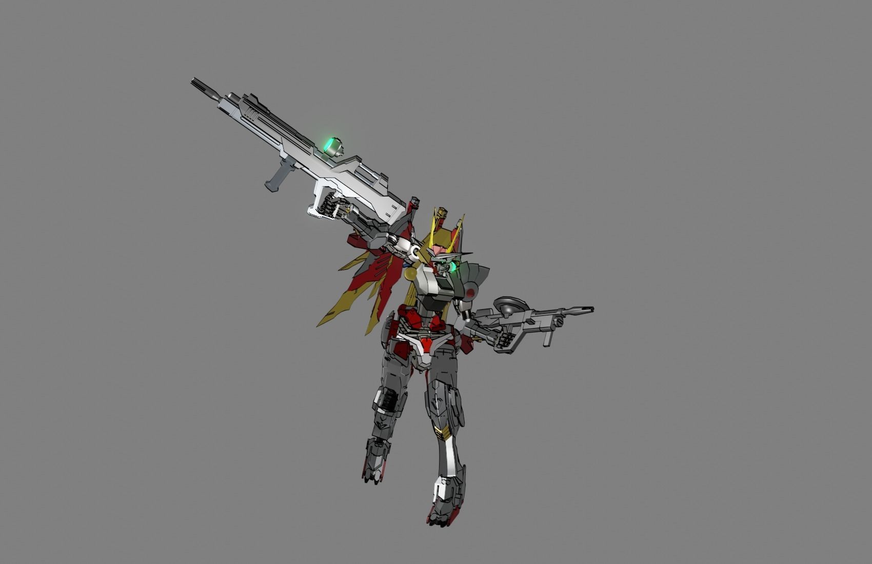 Attacker Gundam 16 A 3D model_15