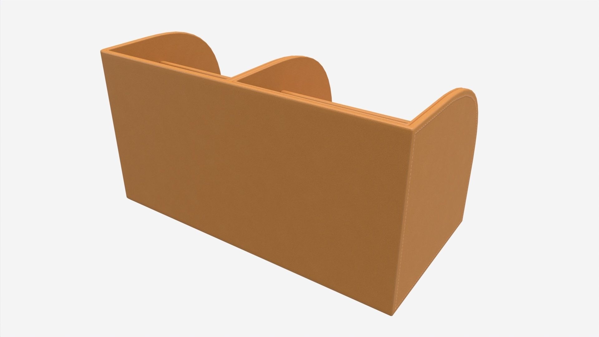 Multifunctional Leather Desk Organizer 3D model_1