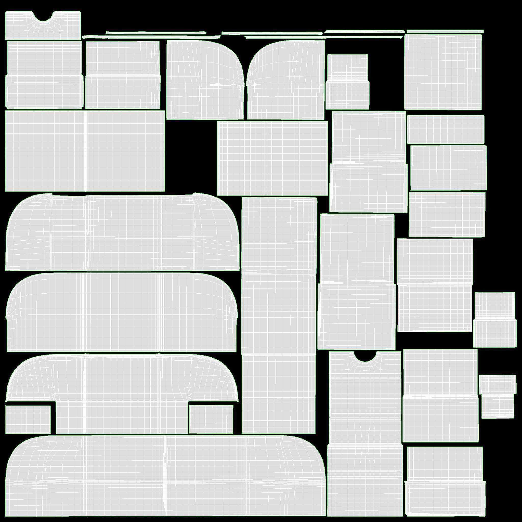 Multifunctional Leather Desk Organizer 3D model_8