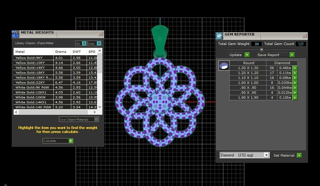 Solitaire Women Pendant 3dm STL OBJ FBX Render Details 3D print model_3