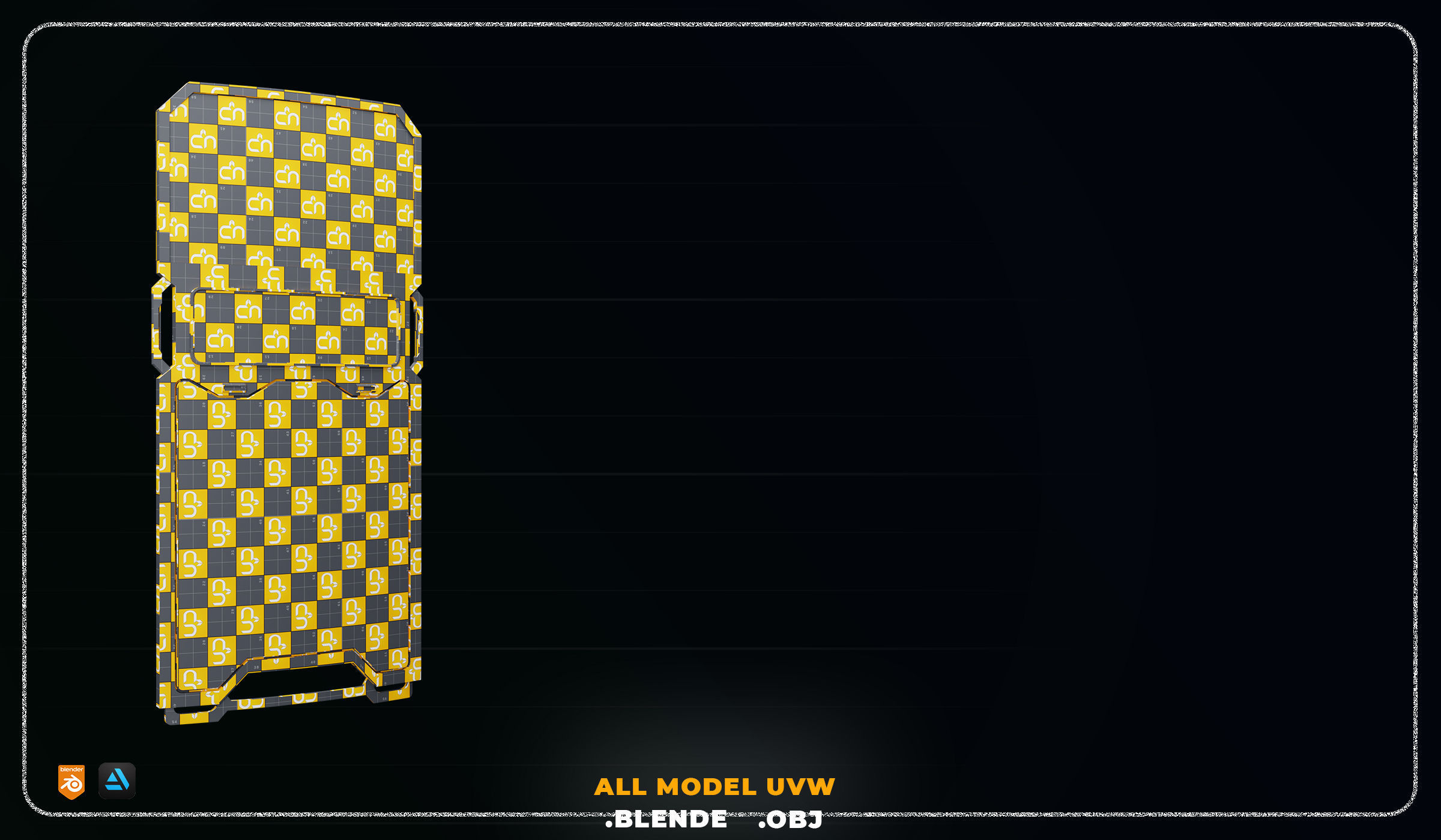 10 SCI-FI SHEILD POLICE GAME ASSET 3D model_1