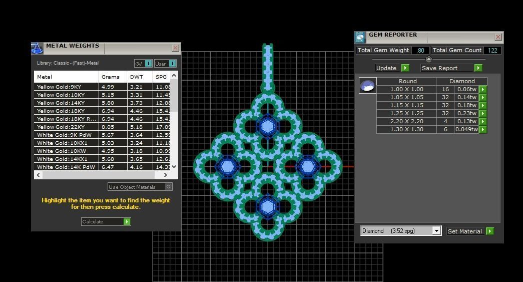 Solitaire Women Pendant 3dm STL OBJ FBX Render Details 3D print model_3