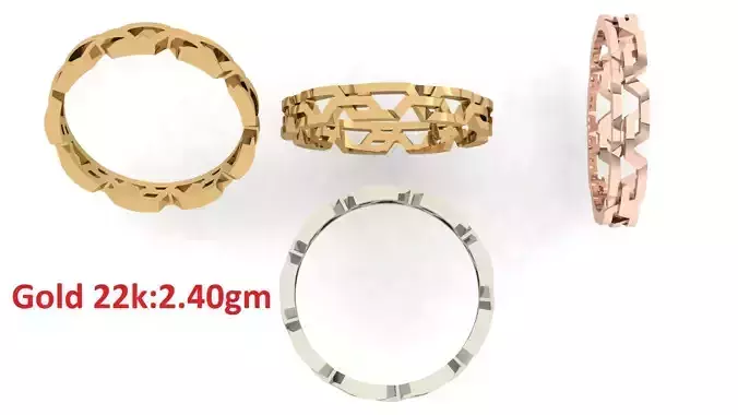 Plain Band ring  12 3D print model