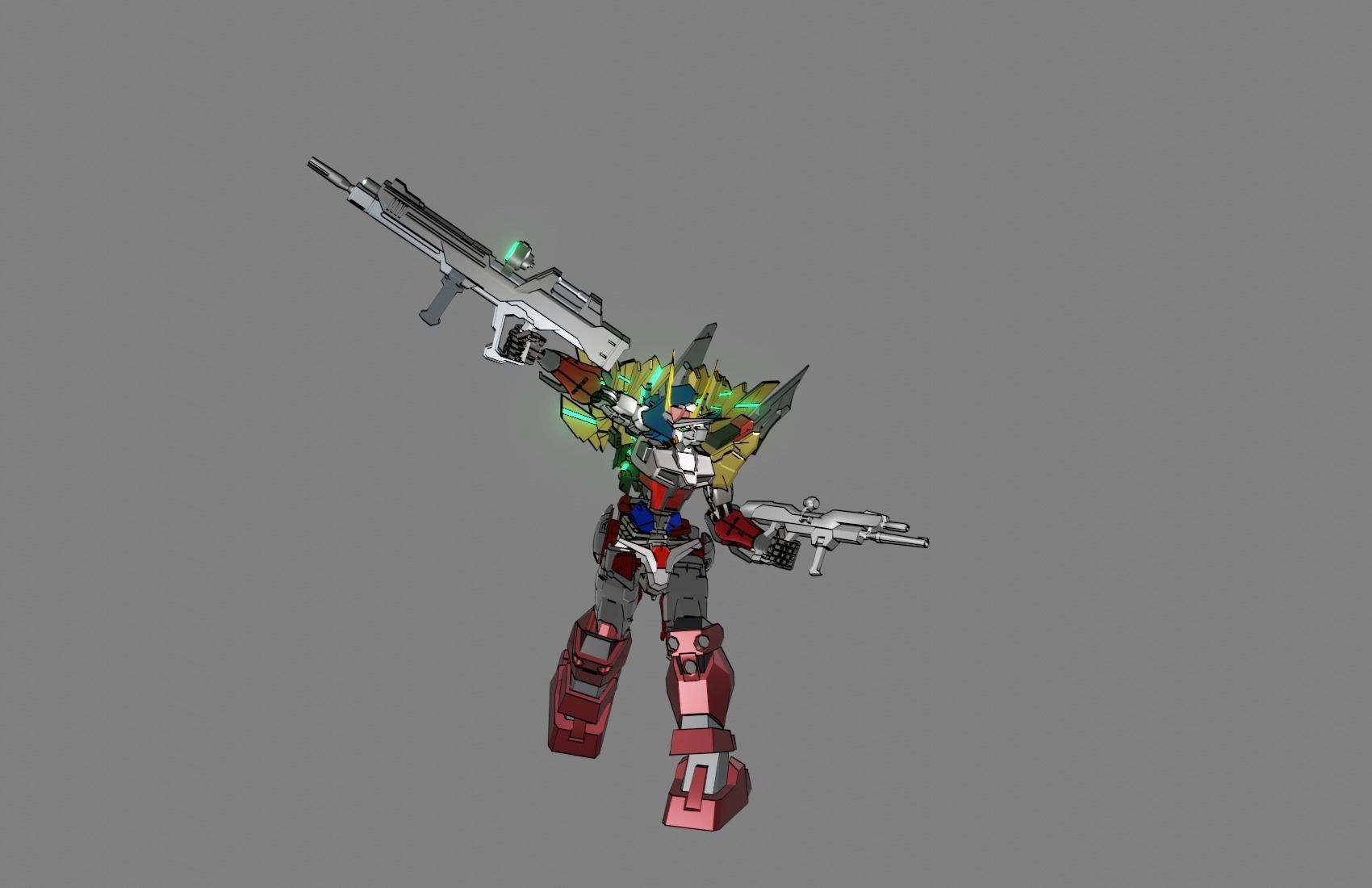 Attacker Gundam 13 A 3D model_20