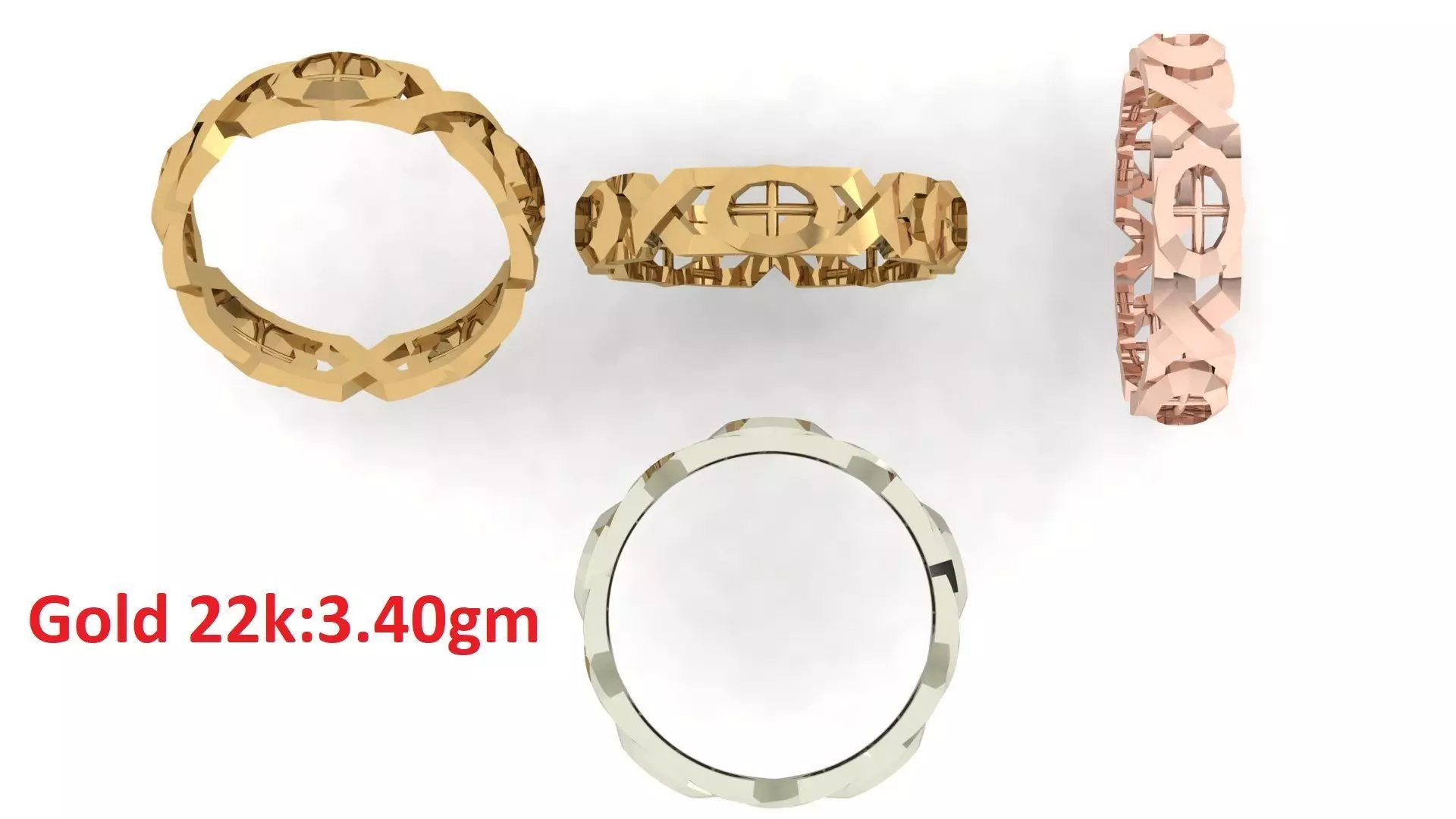 Plain Band ring  13 3D print model_0