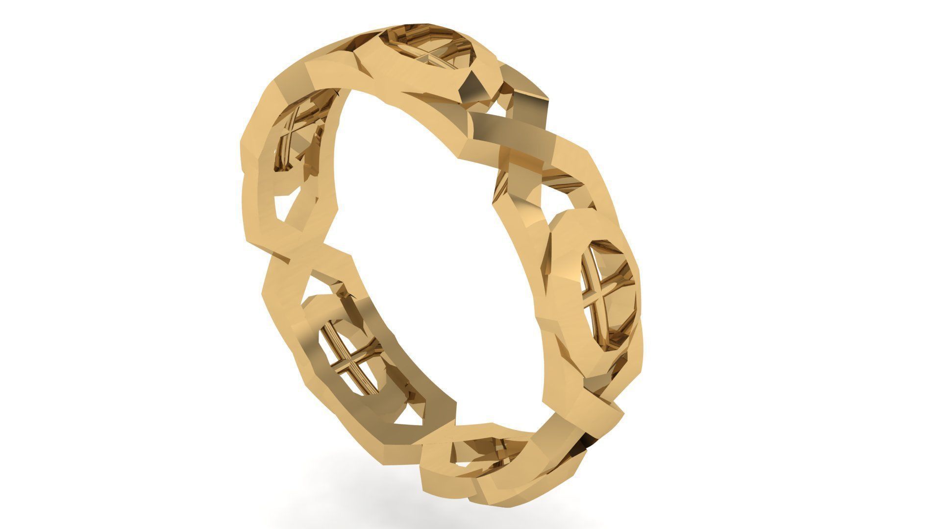 Plain Band ring  13 3D print model_5