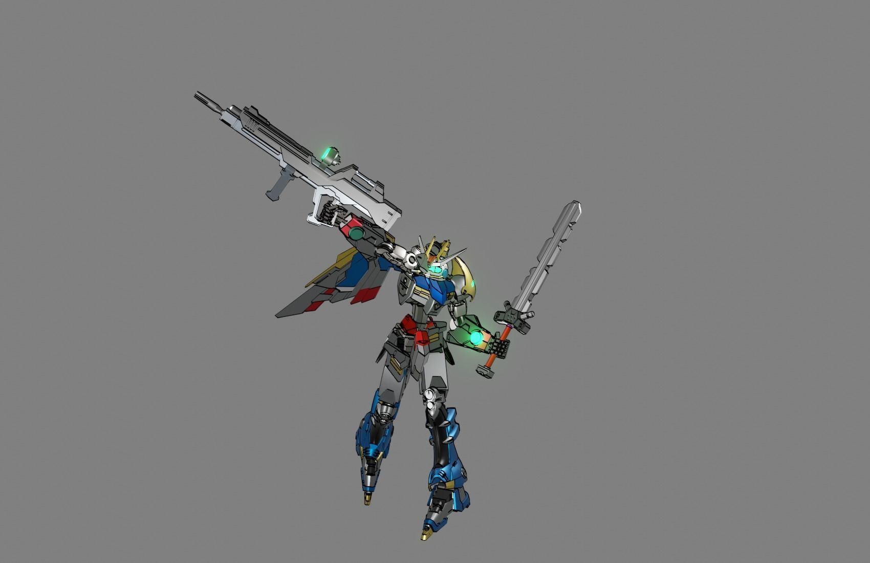 Attacker Gundam 12 A 3D model_18