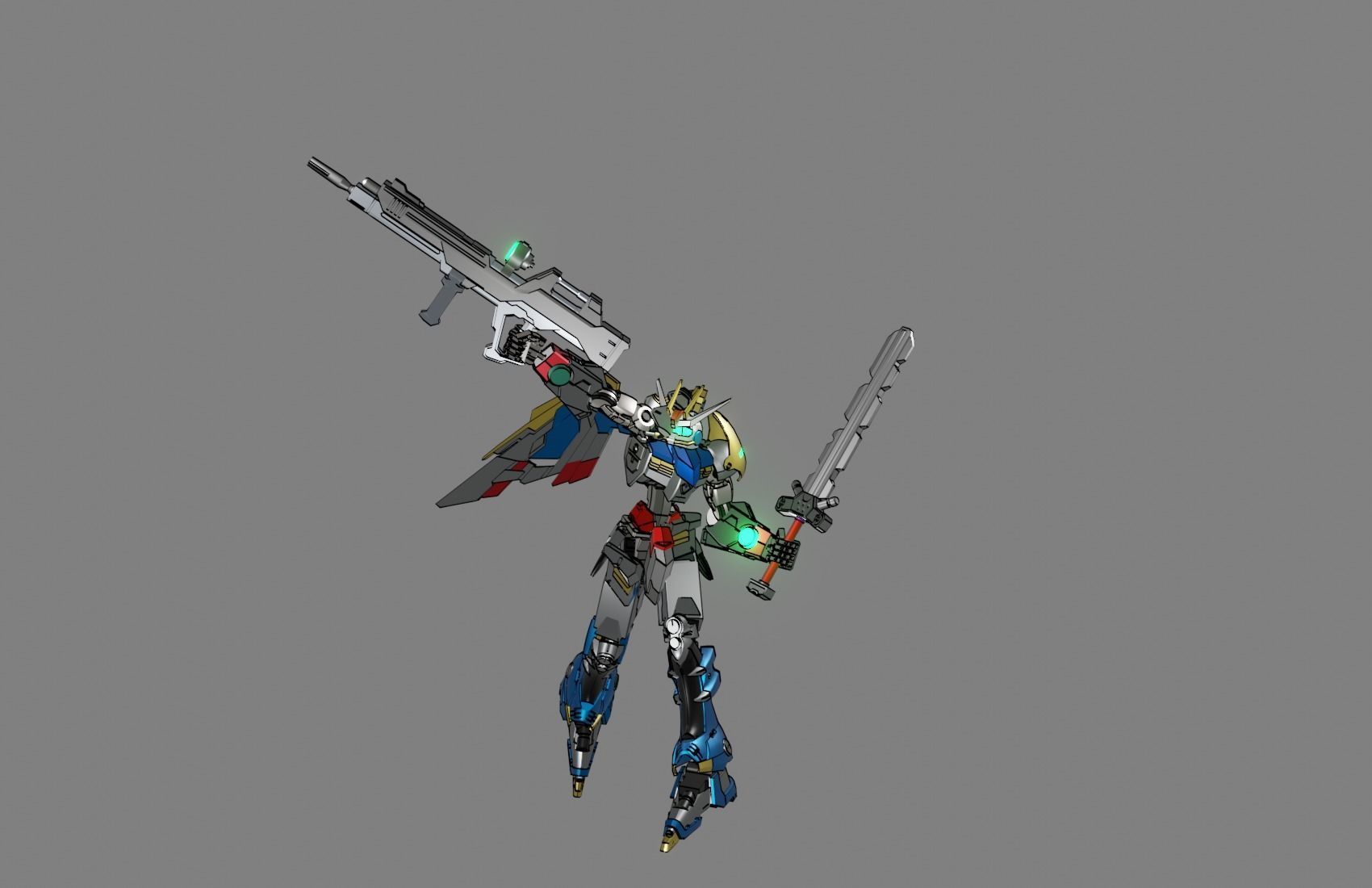 Attacker Gundam 12 A 3D model_20