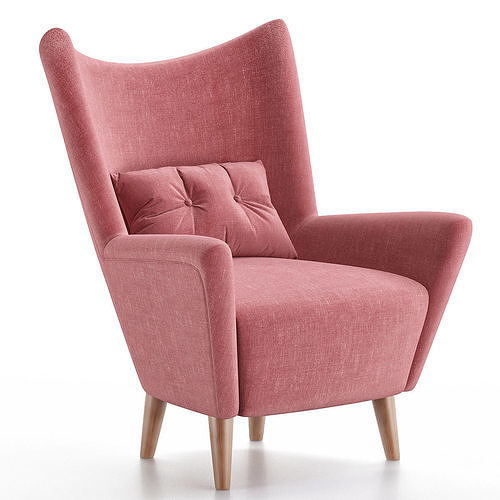 Armchair NOSTA Low-poly 3D model