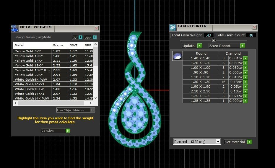 Solitaire Women Pendant 3dm STL OBJ FBX Render Details 3D print model_3