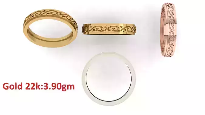 Plain Band ring  15 3D print model