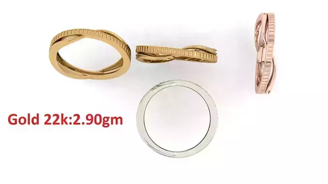 Plain Band ring  16 3D print model