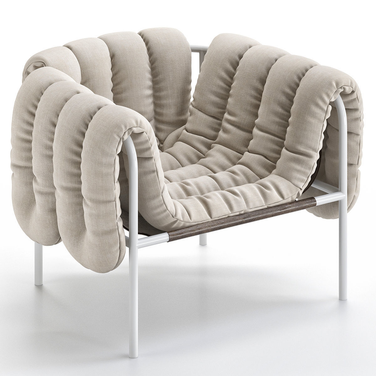 Puffy Lounge Chair 3d model Low-poly 3D model_1