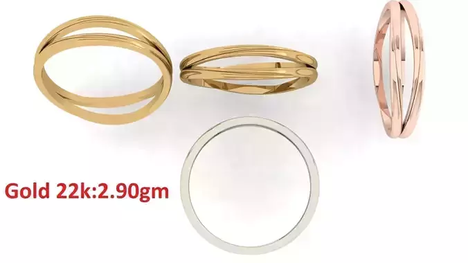 Plain Band ring  17 3D print model