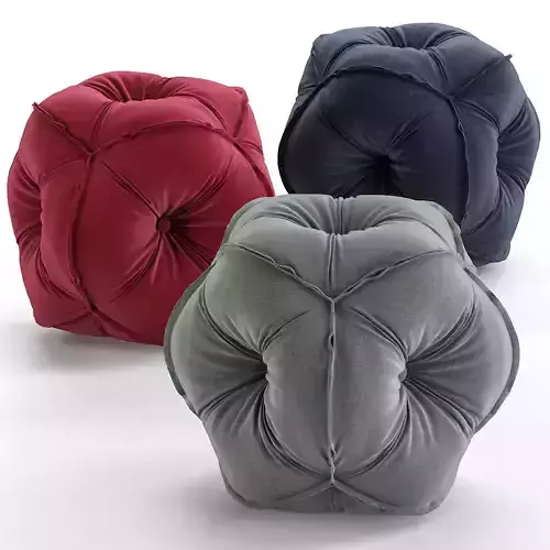 Rolf Benz 953 Fabric Stool 3d model