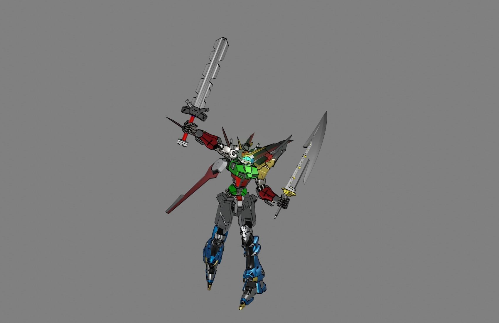 Attacker Gundam B 3 3D model_23