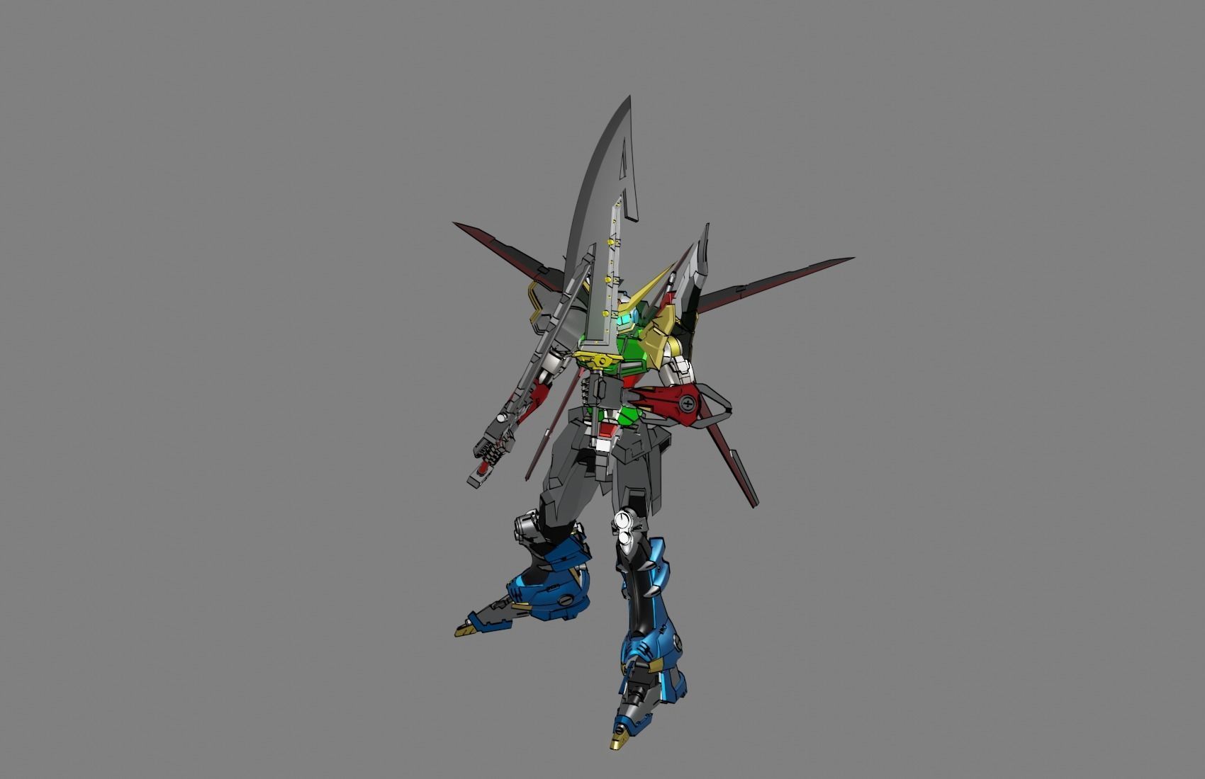 Attacker Gundam B 3 3D model_6