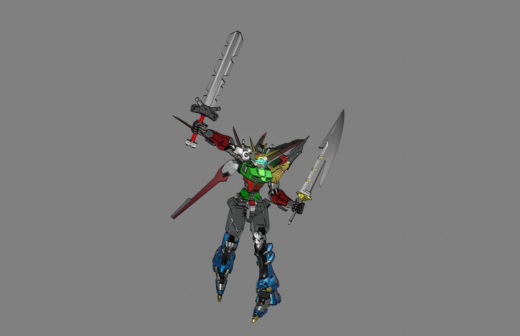 Attacker Gundam B 3 3D model_18