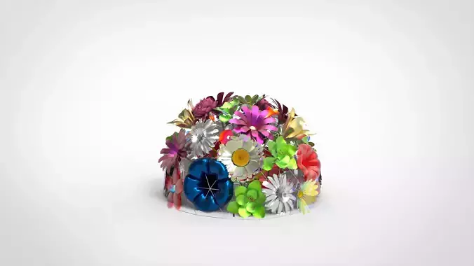 Flowers Ball Sculpture