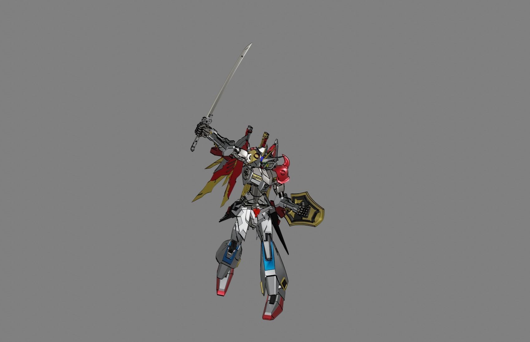 Attacker Gundam B 22 3D model_18