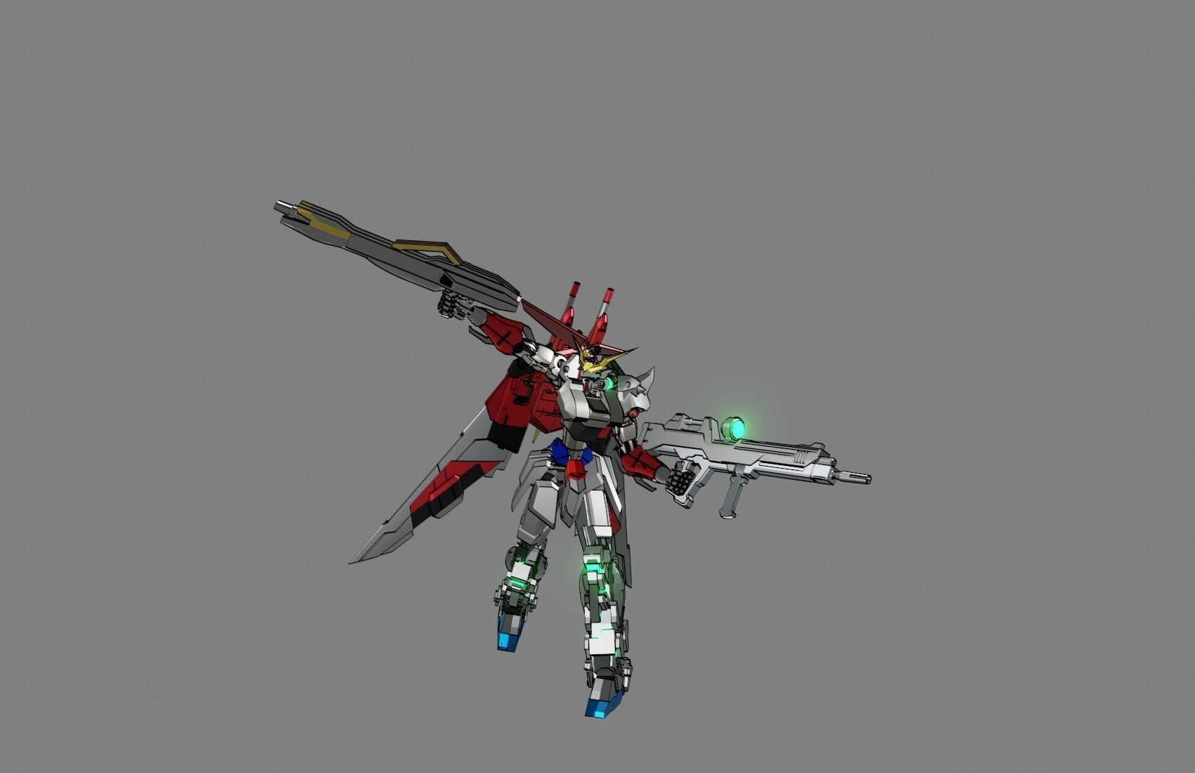 Attacker Gundam B 21 3D model_21
