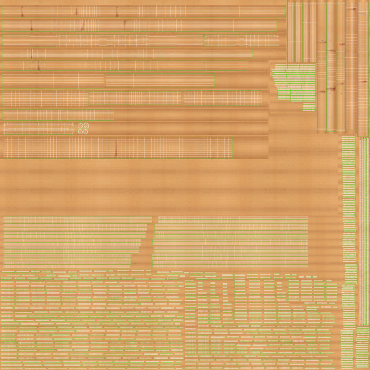 Bamboo Set v2 Low-poly 3D model_10