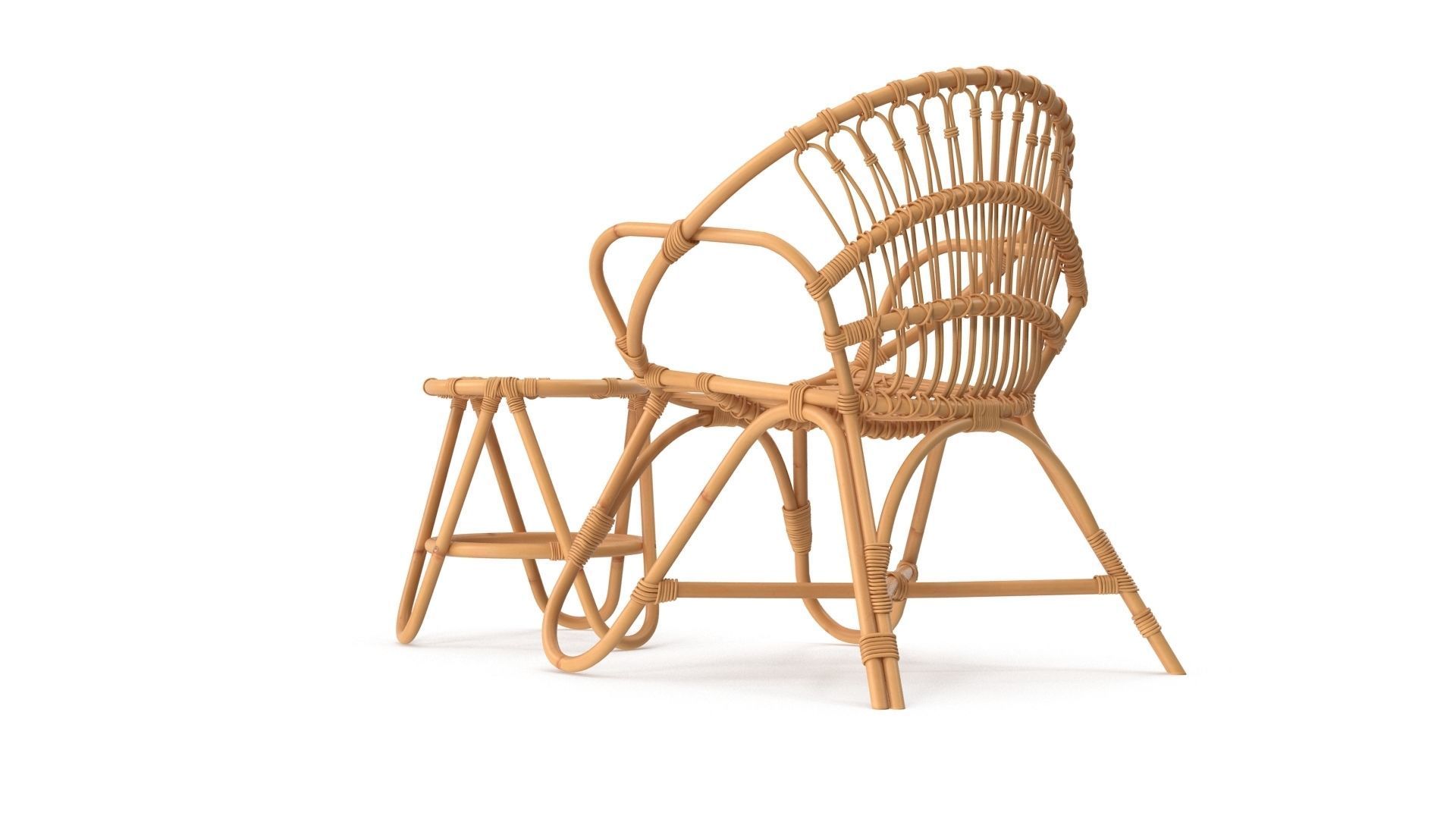 Bamboo Set v2 Low-poly 3D model_4