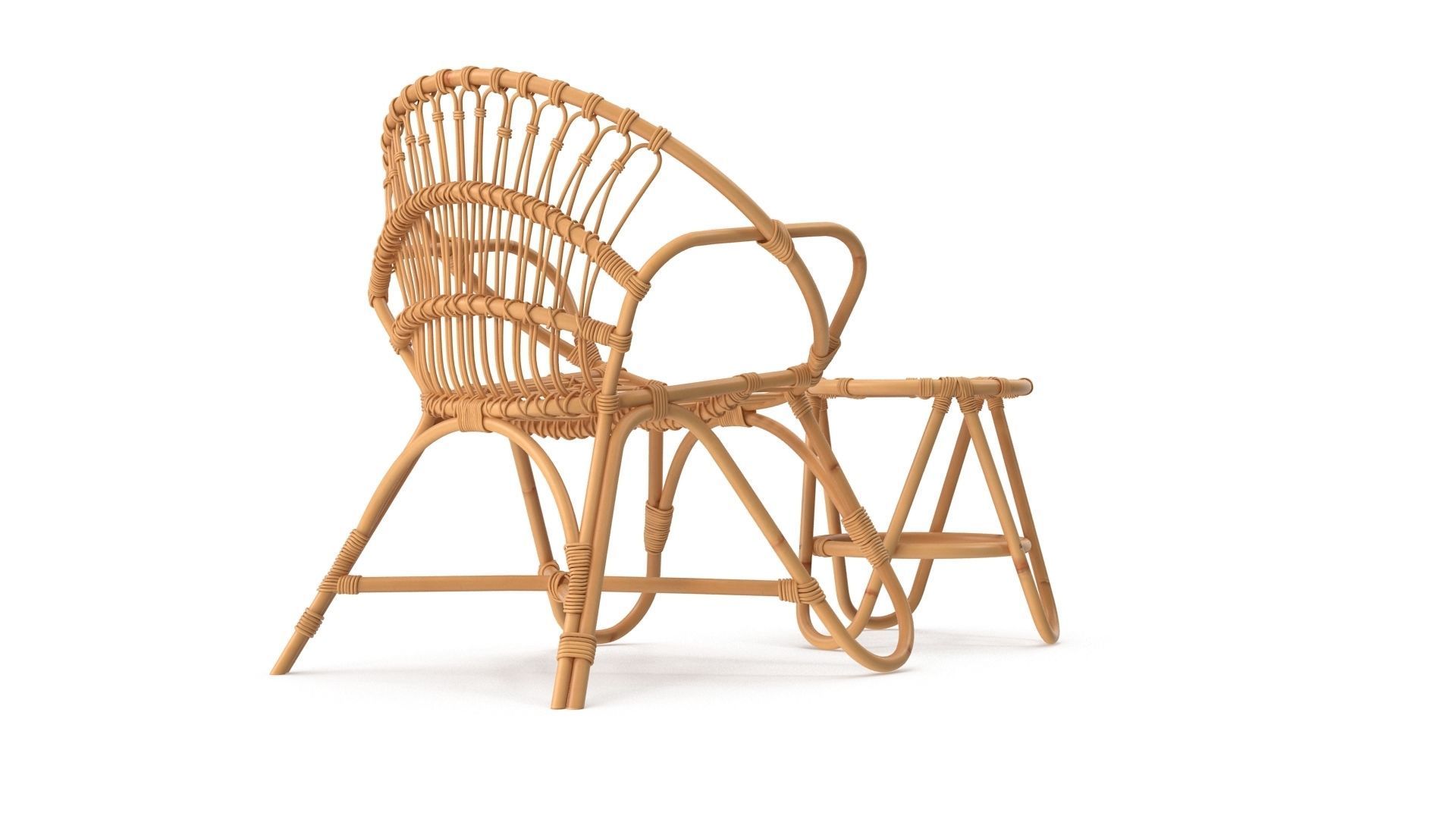 Bamboo Set v2 Low-poly 3D model_5