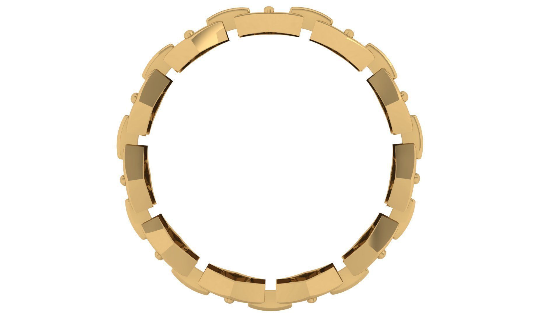 Plain Band ring 20 3D print model_2