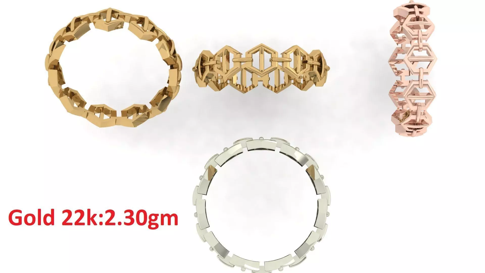 Plain Band ring 20 3D print model_0