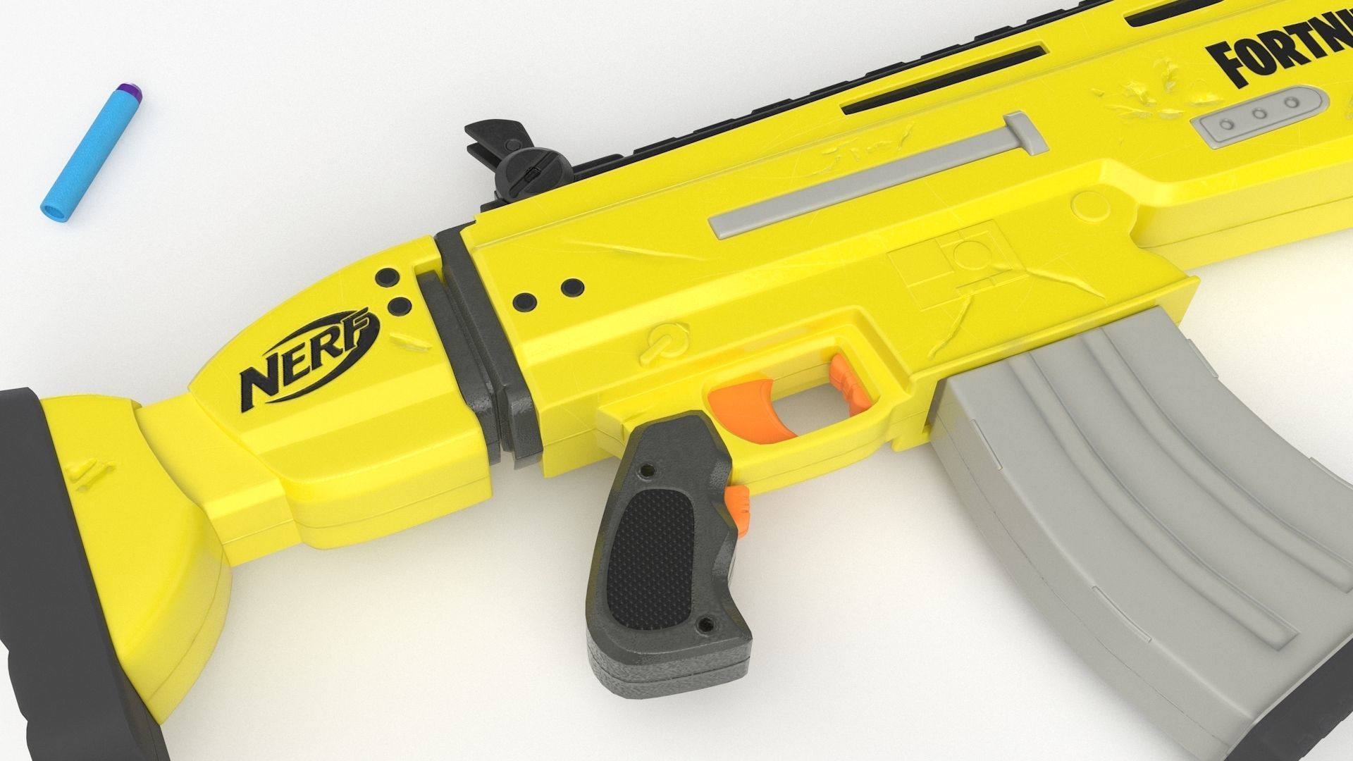 Nerf Fortnite AR-L Elite Dart Blaster 3D model_4