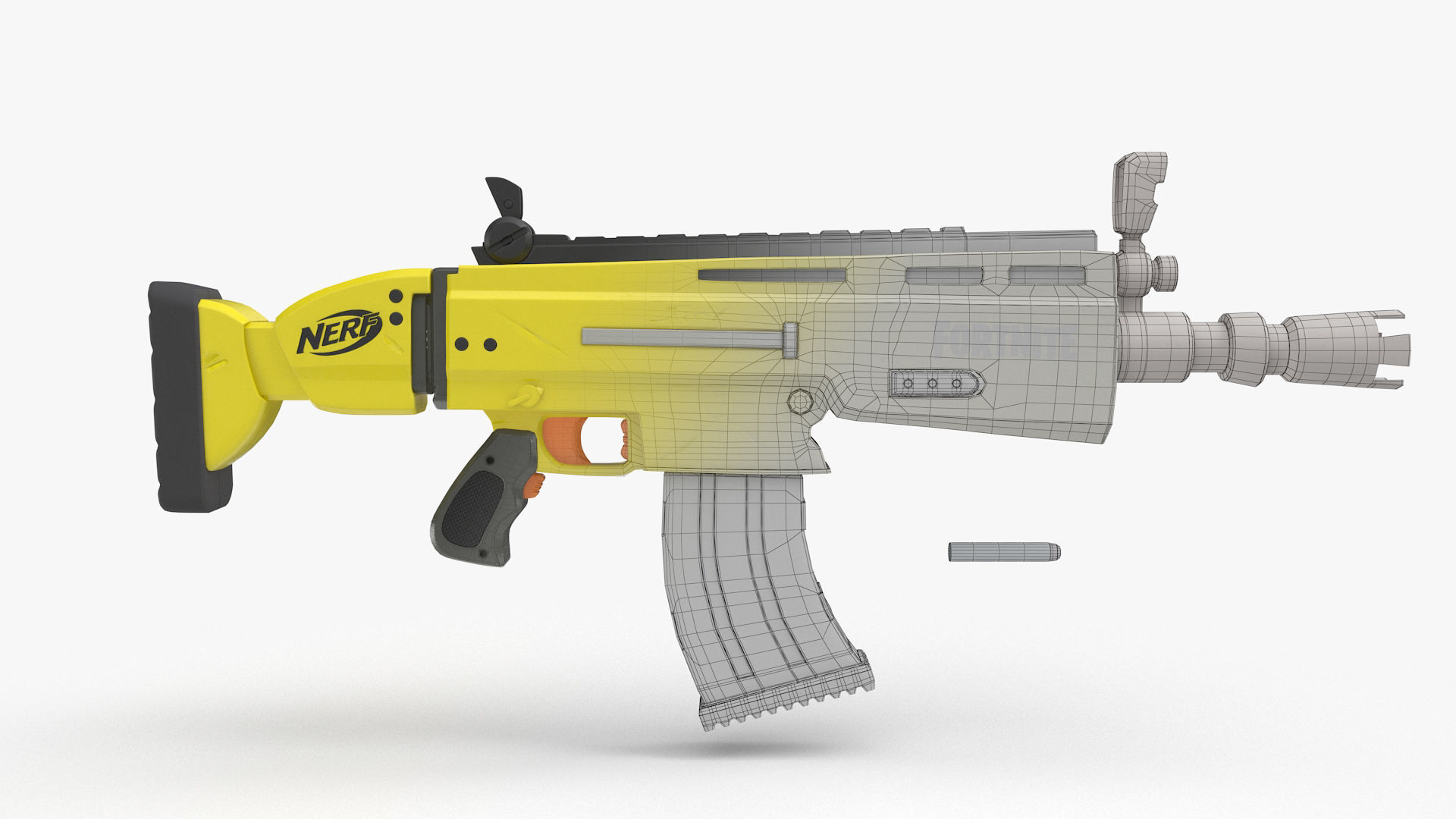Nerf Fortnite AR-L Elite Dart Blaster 3D model_6