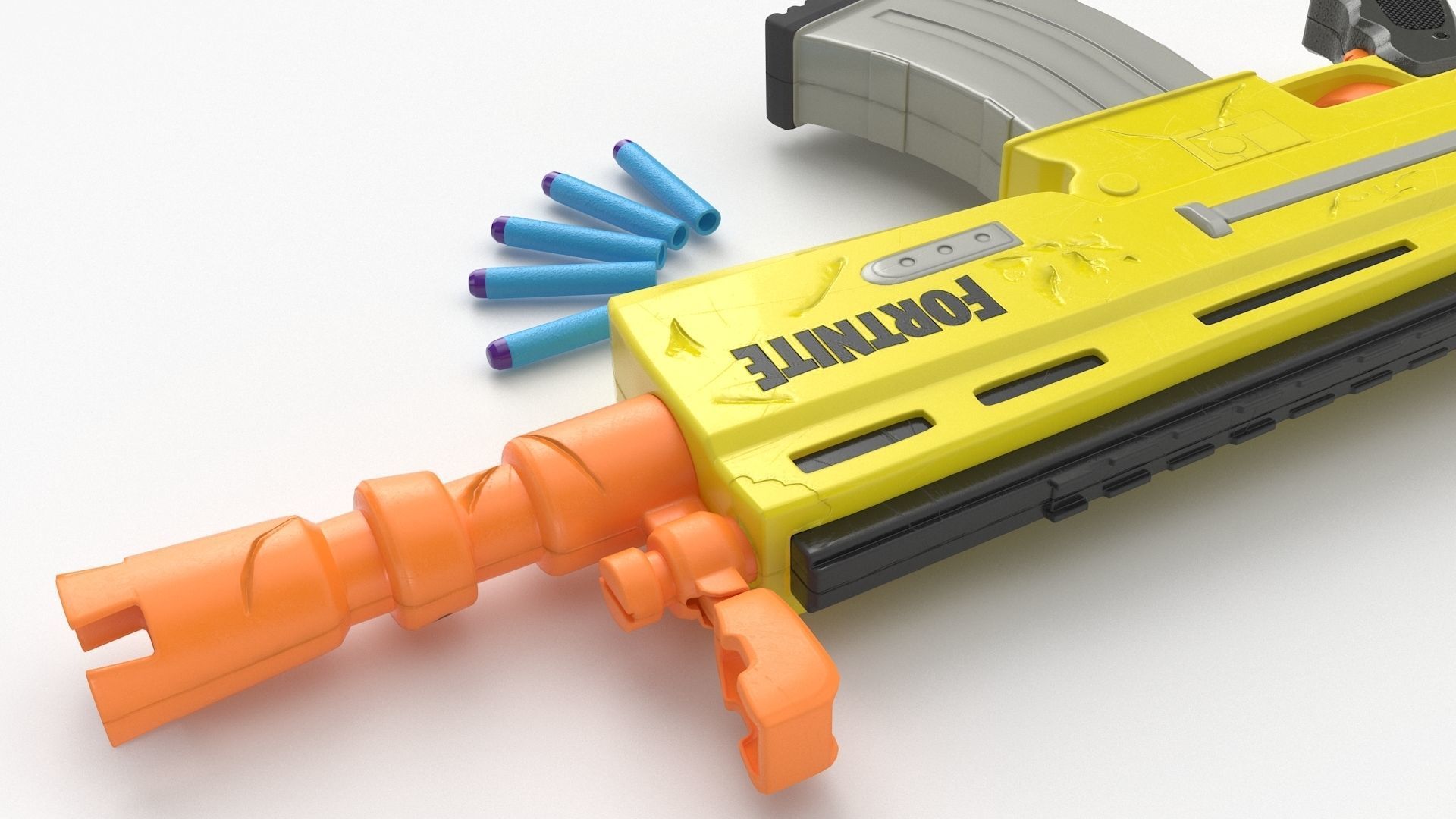 Nerf Fortnite AR-L Elite Dart Blaster 3D model | CGTrader